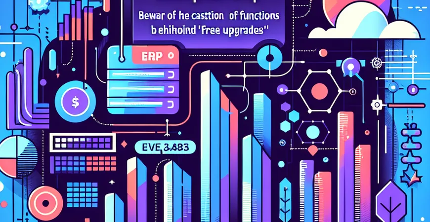  2025年ERP软件价格避坑指南：警惕“免费升级”背后的功能阉割  